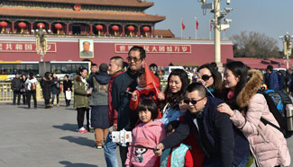 Large number of visitors seen in Beijing during Chinese Lunar New Year