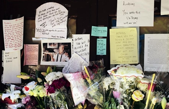 People mourn for U.S. chef and television personality Anthony Bourdain in New York