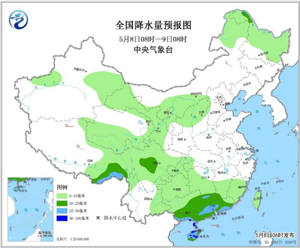 冷空氣要撤啦！今日全國降水整體弱 華南仍有強(qiáng)對流