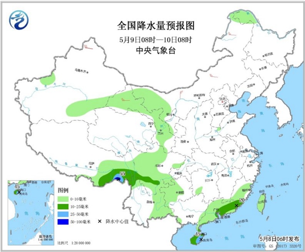 冷空氣要撤啦！今日全國降水整體弱 華南仍有強(qiáng)對流