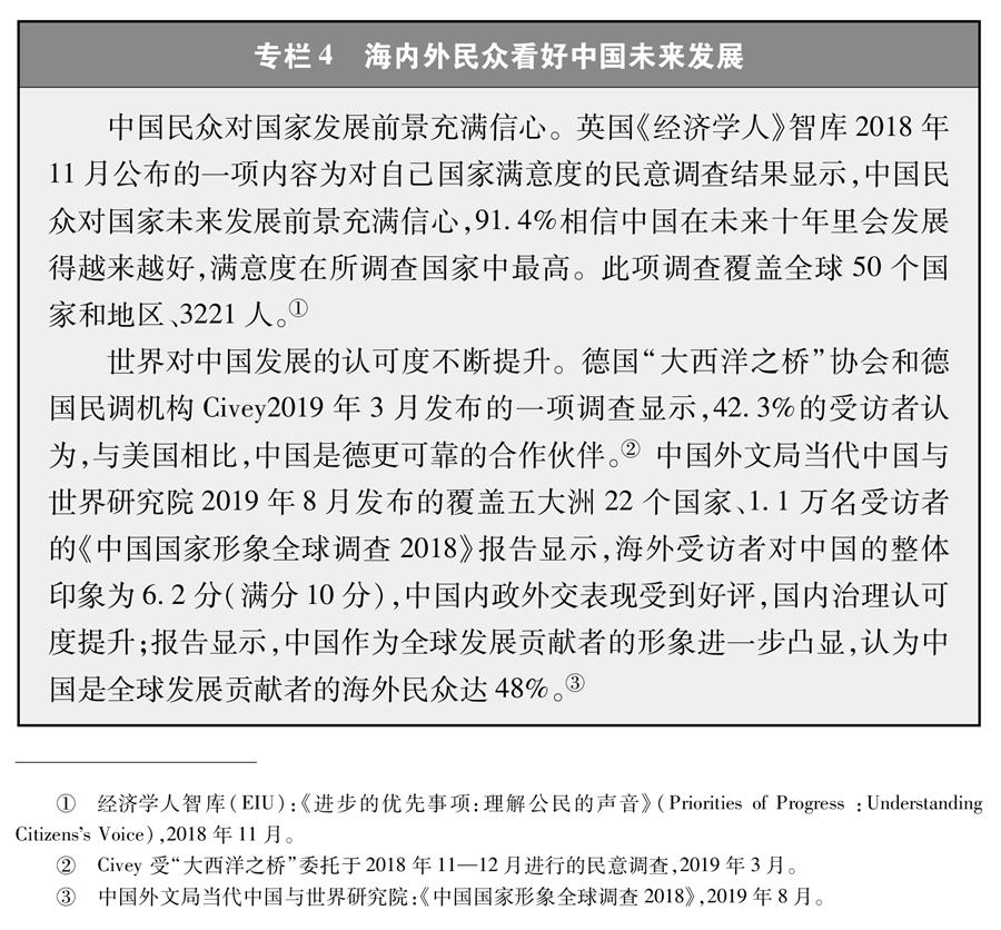 （圖表）[新時(shí)代的中國與世界白皮書]專欄4 海內(nèi)外民眾看好中國未來發(fā)展