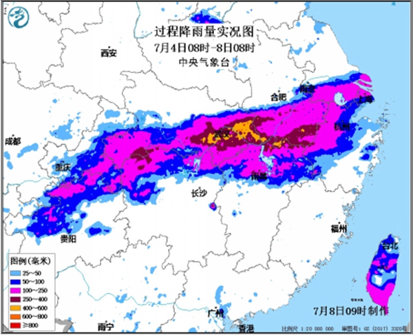 一組數(shù)字看長江流域降雨有多“暴力” 這里一天下了北京一年的雨