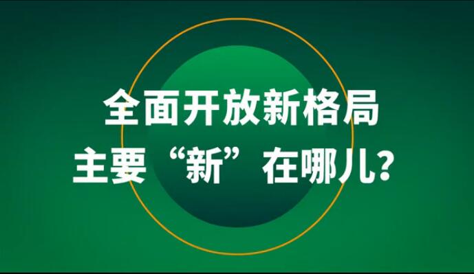 全面開放新格局主要“新”在哪兒？