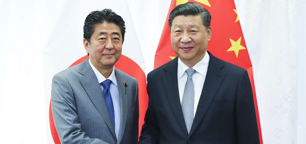 習(xí)近平會(huì)見(jiàn)日本首相安倍晉三